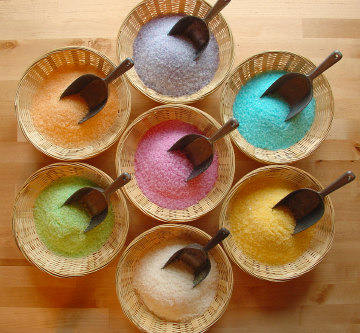Perfumed Colored Bath Salt